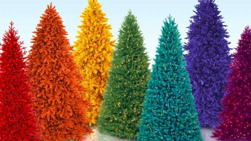 Цветовые варианты и стили искусственных елок